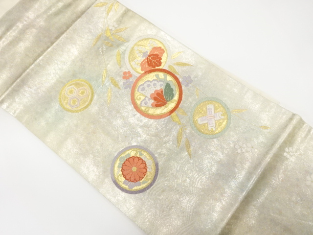 JAPANESE NAGOYA OBI / WOVEN BUTTERFLY